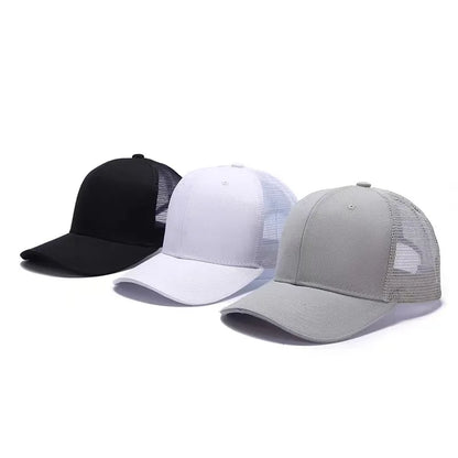 Professional Custom Logo Mesh Cap Sunscreen Sun Visor Cap Casual Sun Hat Designer Snapback Caps Printing Embroidery Baseball Cap
