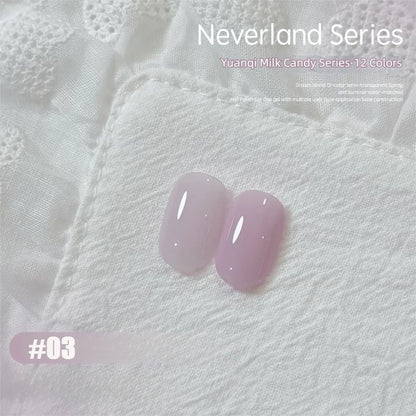 MAINEL 1-12Pcs Fashion Nude Shiny Soak Off UV Gel Nail Gel Polish Cosmetics Nail Art Nails Gel Polish Tips Nail Varnish