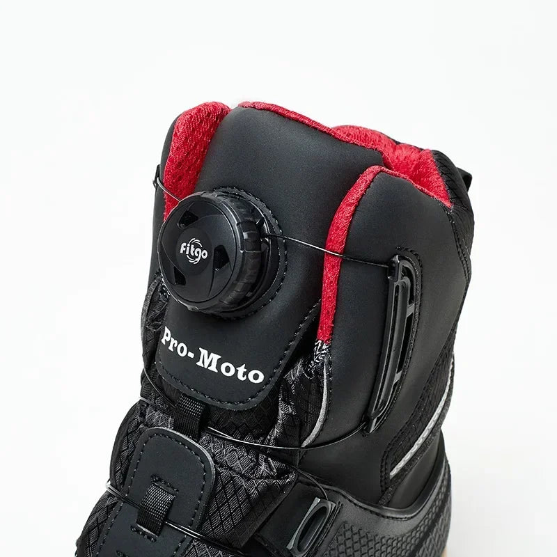 MC-skor med ankelskydd – reflekterande körskor med växelförstärkning, unisex 39–45
