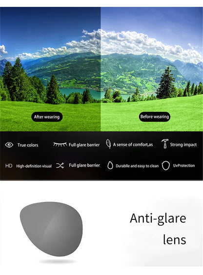Clip-On Solglasögon Polariserade – UV400 Flip-Up Nattseende Fotokromatiska Herr Fiske Körning