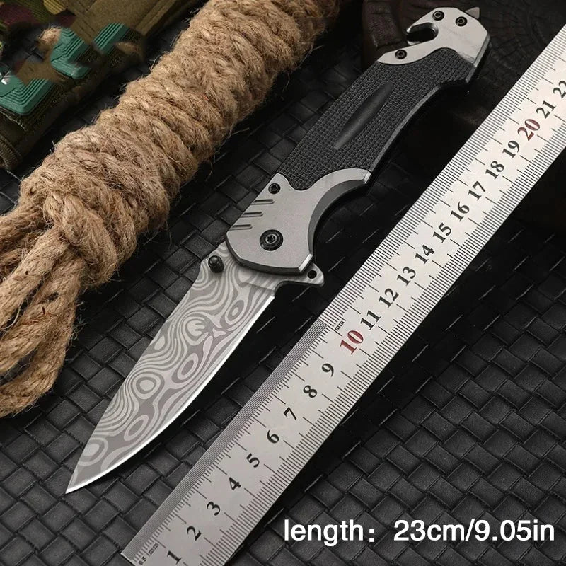 Outdoor Folding Knife - High Hardness Steel Blade, Sharp And Compact, Perfect For Carrying Around, Suitable For Camping And Surv