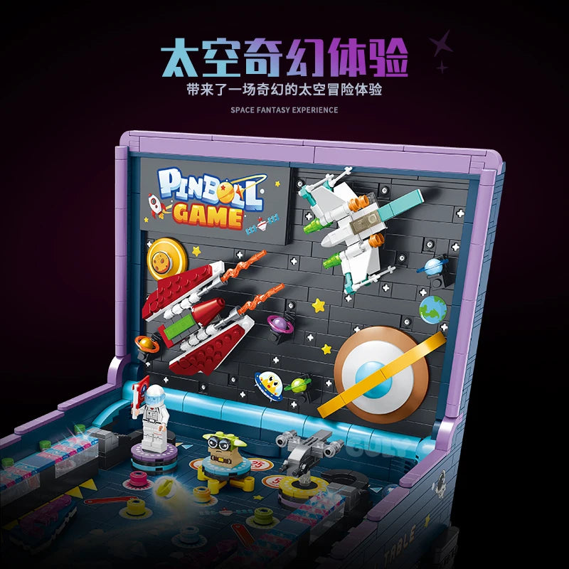 IN STOCK 60526 MOC Idea Game Machine Pinball Table Building Blocks Bricks Model Assembling DIY Toys for Boys Christmas Gift Set