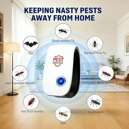 Plug-In Ultrasonic Pest Repeller,Electronic Insect Control,Mosquito Repellent For Home,Repels Mice Ants Spiders Cockroaches