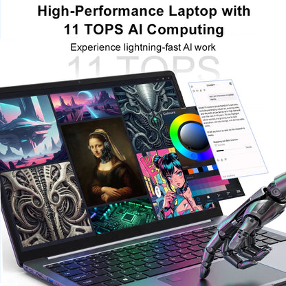 Ninkear Laptop 16 Inch 2.5K 120Hz Display, Intel Core Ultra 5 125H AI Laptop, 16GB DDR5 RAM 1TB SSD, WiFi 6 Bluetooth 5.2, Backlit Keyboard Fingerprint, Professional Laptop for Work Creation