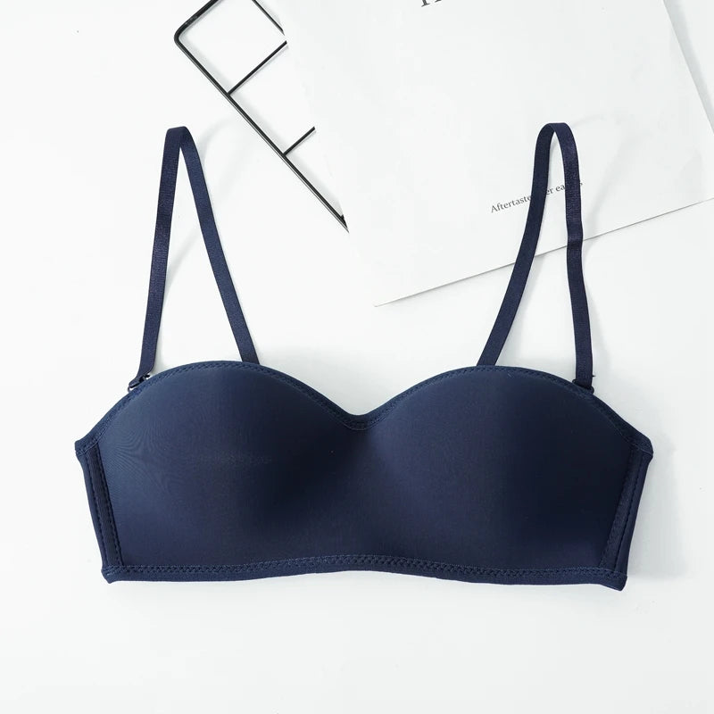Women Invisible Bra Strapless Bralette 1/2 Cup Women's Underwear Sexy Lingerie Female Seamless Party Wedding Bras