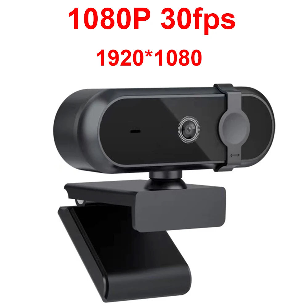4K 2K Autofoucs Microphone Webcam 30fps Full HD for Gamer Live Video Calling Online Meeting Driver Free USB Plug Privacy Cover