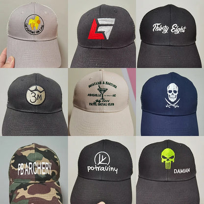 Professional Custom Logo Mesh Cap Sunscreen Sun Visor Cap Casual Sun Hat Designer Snapback Caps Printing Embroidery Baseball Cap