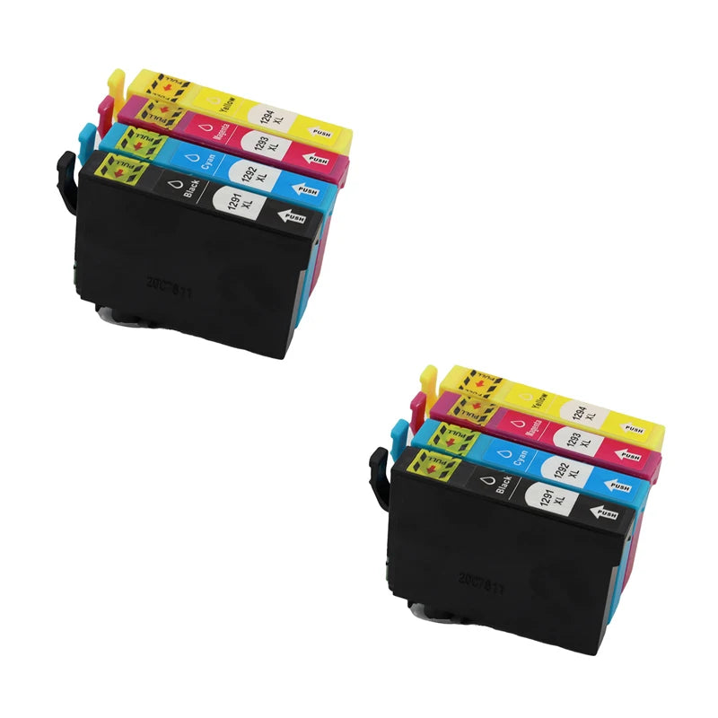 T1291-T1294 Bläckpatron Kompatibel med Epson SX235W SX420W SX435W SX438W SX525WD SX535WD WF-3520 WF-3540