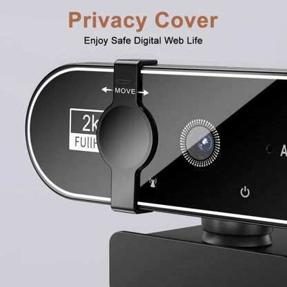 Webbkamera 4K/2K/1080p USB med Autofokus & Inbyggd Mikrofon – för Streaming, Videomöten & Laptop
