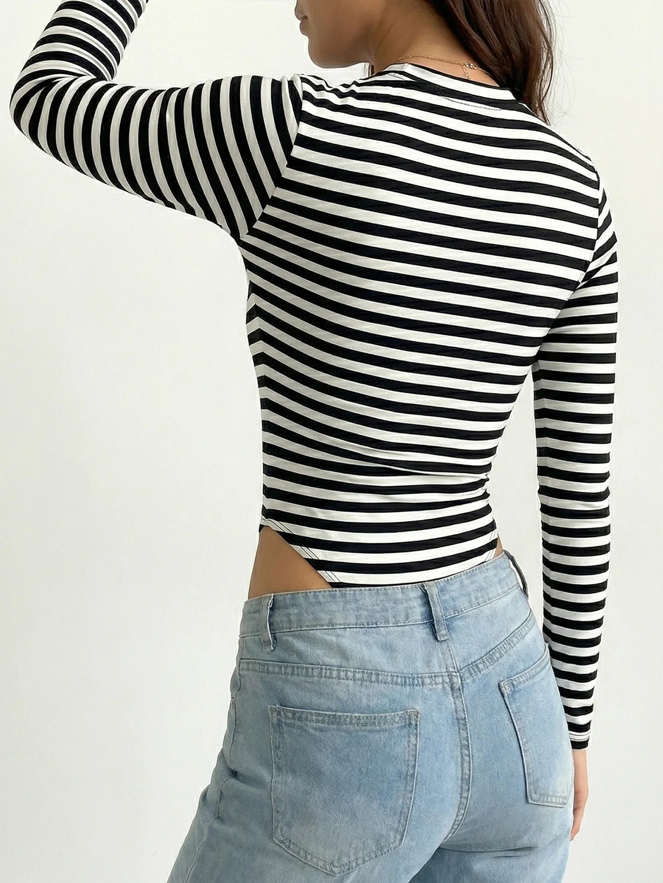 Women's long-sleeved plus-size one-piece dress - fashionable basic style tight-fitting garment - dance outfit one-piece pants