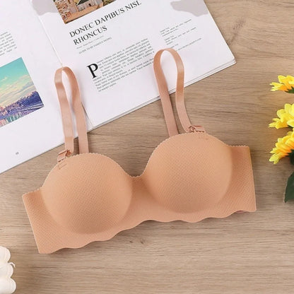 Sexy Comfort Seamless Bra Candy Color Adjustable Push Up Bras Anti-sagging Lifting Wireless Bra Women