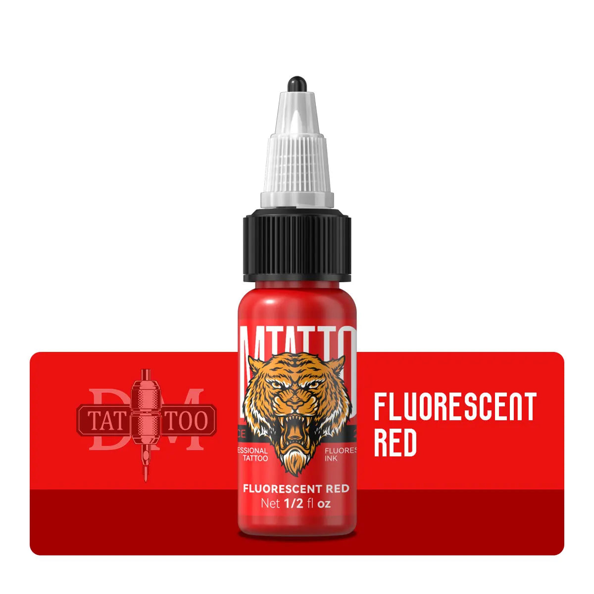 DM Fluorescent Tattoo Ink 15ml 1/8PCS Color Professional Beauty Paints Natural Plant Extract Pigment Body Painting Tattoo Ink