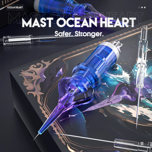 Mast Ocean Heart PMU Kassettålar 20-pack – RL/RLT/RLB/KF för Ögonbryn, Läppar & SMP 2026