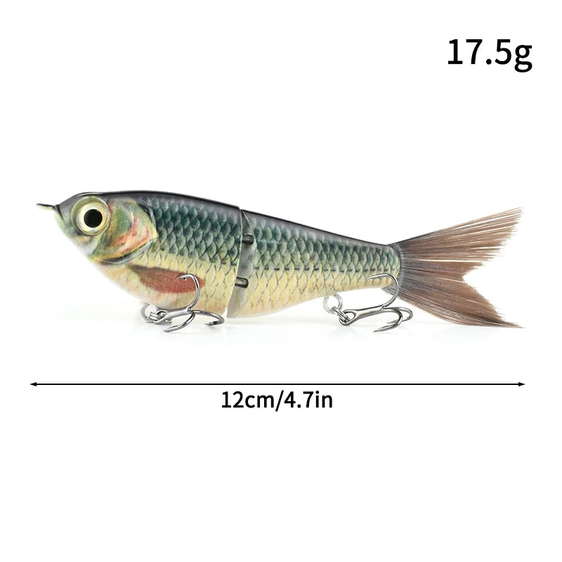 11.5cm 18.5g Balam Glide Bait Swimbait Joint Giant Pike Bass Fishing Lure Hard Bait Catfish Saltwater Lures Leurre De Pêche