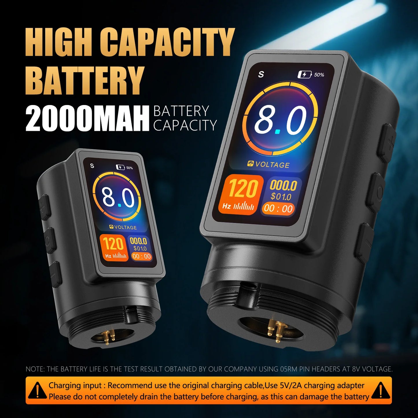 Ambition Ninja Pro+ Wireless Tattoo Machine Billing Battery Professional Rotary Pen Strong Coreless Motor 2000mAh for Artister
