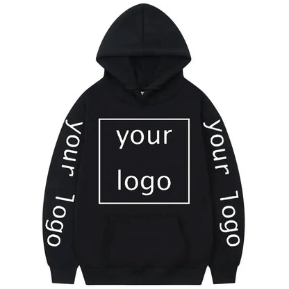 Zip-up Hoodie med Eget Tryck – Fleece, Huva & Dragkedja | S–XXXL