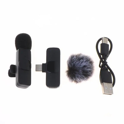 K9 Wireless Mini Lavalier Mic for Effective Audio Video Recording on Smartphones and Laptops