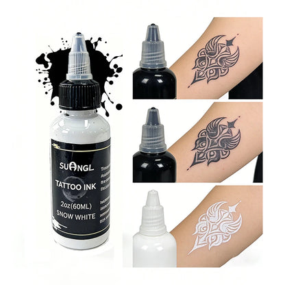 SUANGL Professional Black Tattoo Ink High Saturation Waterproof Permanent Pigment 30ml for Tattoo Studio Tattoo Accessories