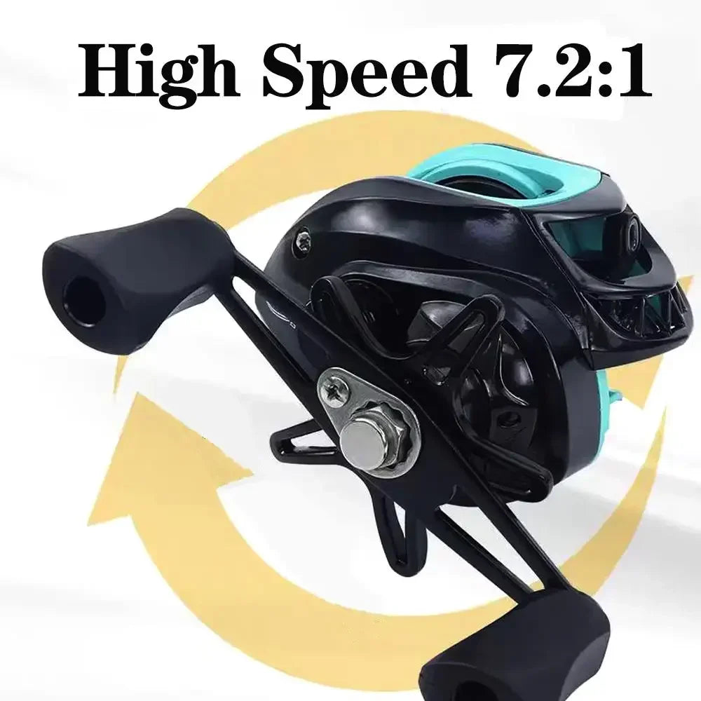 NEW Short Fishing Rod Reel Combo Set Spinning Lure Casting Rods 1.8m-2.1m 4/5Section 212g Baitcasting Reel Jigging Max Drag 10kg