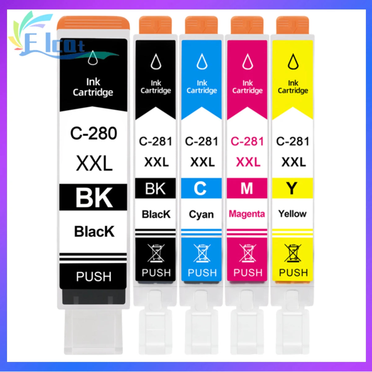 PGI-280 / CLI-281 Bläckpatron XXL Kompatibel för Canon PIXMA-skrivare