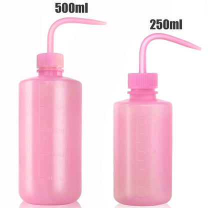 Tattoo Wash Bottle Safety Bottles Watering Tools Plastic Squeeze Bottle with Scale Labels for Succulent Cleaning Washing Tattoo