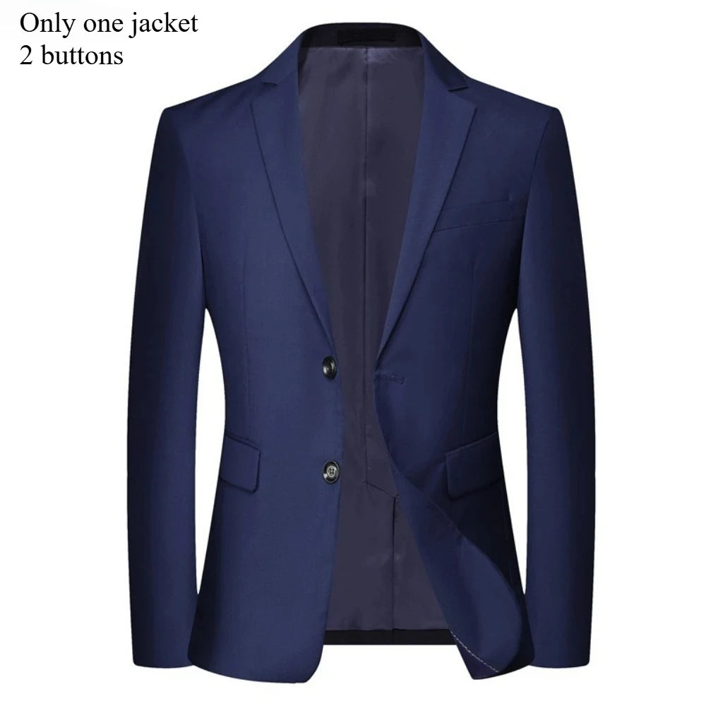 Men Suits Sets High Quality For Wedding Elegant 2 Pieces Jackets Pants Stretch Blazers Tailored Formal Full 2025 Costume