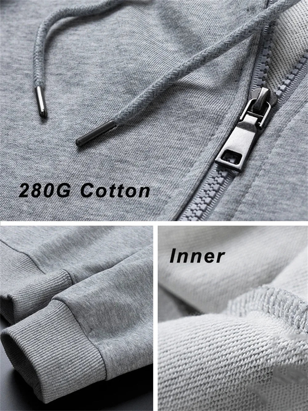 Suzuki Hayabusa Motorcykel Hoodie Herr – Dragkedja, Tryckt Logga, Vår & Höst