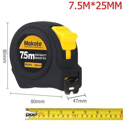 Måttband i stål med gummerat hölje – 3–10 meter