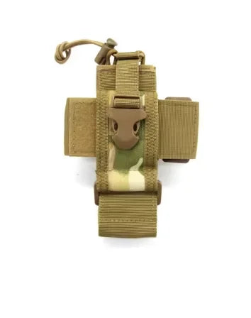 Justerbar radioficka med MOLLE-fäste för walkie-talkie
