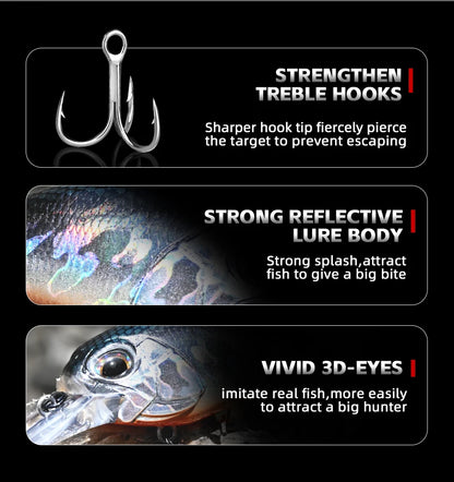 MEREDITH JERK CRANK M65 Floating 14g Hot Model Fishing Lure Hard Bait 11Color Wobbler Crank Quality Professional Depth 2.0-2.5m