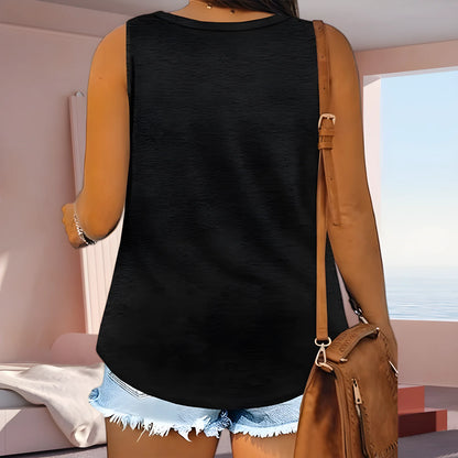 plus Size Women's Vest T-Shirt 2025 Fashionable Popular Clothing for plus Size Women