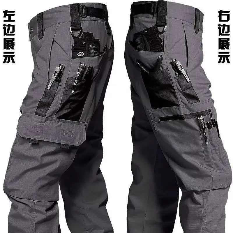New Tactical Work Pants Men Outdoor Cargo Trousers Multi-pocket Waterproof Pant Autumn Spring Outdoor Workwear Hiking Trousers