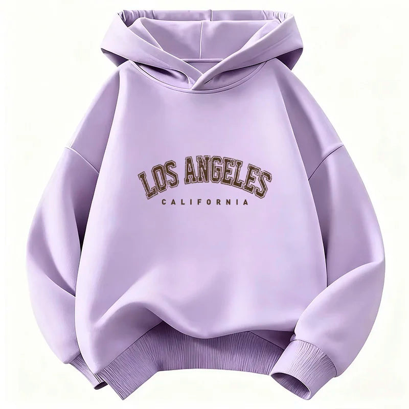 Casual Fashion Los Angeles California Letter Hoodie Kids Children's Sweatshirt Hoody Boys Girls Autumn Winter Hoodies
