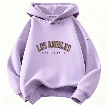 Casual Fashion Los Angeles California Letter Hoodie Kids Children's Sweatshirt Hoody Boys Girls Autumn Winter Hoodies