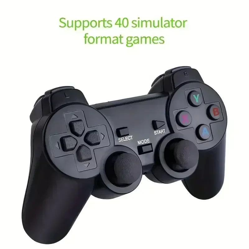 Retro Spelkonsol M8 Game Stick 64GB – 20 000 Spel 4K HDMI 2 Trådlösa Kontroller PS1/SNES/NES/GBA TV & PC