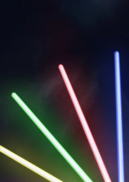 Färgglatt lysande svärd leksak lasersvärd