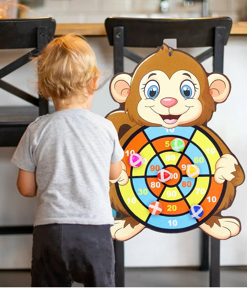 Klisterboll Dartspel Barn – Djurtema Montessori Interaktiv Familjlek CE-märkt 2–4 År C00210 2026