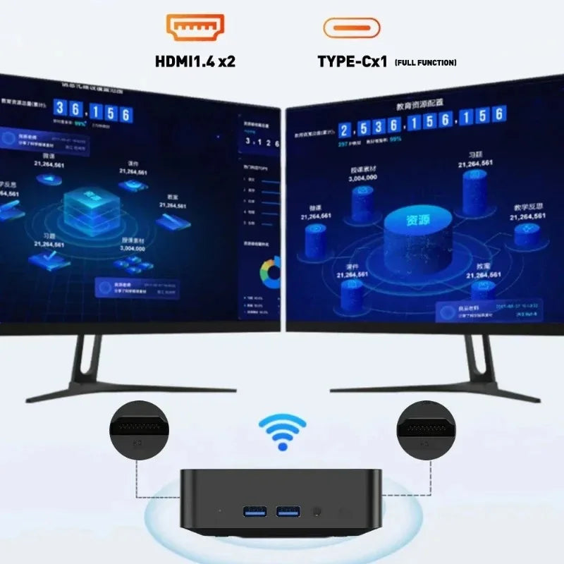 Intel Core i9 8950HK  Mini PC Windows 11 Pro 16GB RAM 1TB SSD PC Gamer Computer Dual WIFI 6 BT5.2 4K HD Mini Gaming Pc Desktop