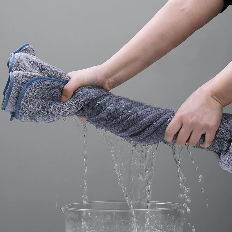 Thickening High Quality Bamboo Charcoal Coral Velvet Fiber Bath Towel Super Absorbent And Quick Drying Bath Towel Bathroom Use