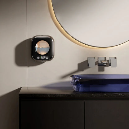 Wall Mounted Automatic Soap Dispenser with Large Capacity Non-contact Rechargeable Sensor Kitchen with LED Intelligence Cleaning