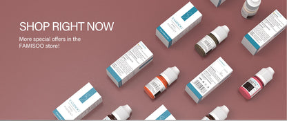 FAMISOO 5ML Permanent Makeup Pigment Tattoo Lips Tattoo Inks Eyebrows Eyeliners Pigments Microblading Pigment Tattoo Pigments