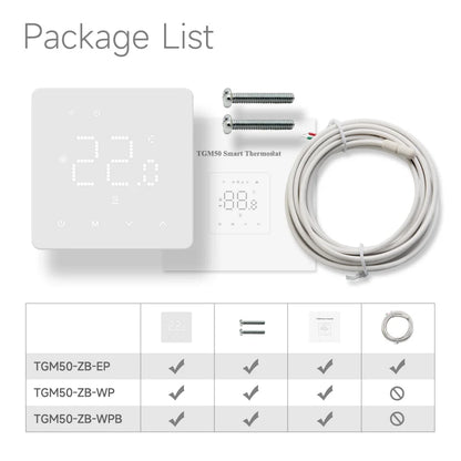 Beok Zigbee-termostat för elektrisk golvvärme 16 A – 2–4-pack