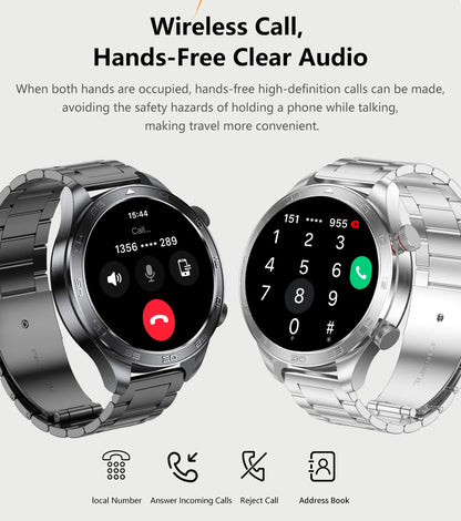 2026New Men's Outdoor Sports Smartwatch GPSTrack 1000mAh Battery Heart Rate Monitor 100+Sport Mode IP67 Waterproof Smart Watches