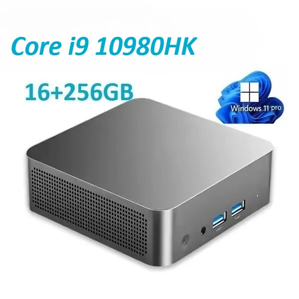 New MINI PC Windows 11 Pro Core i9 10980HK 32GB RAM 1TB 2TB SSD WIFI 6 BT5.2 4K HD Mini Gaming Office Study Pc
