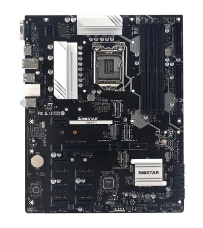 Z590 TZ590-BTC BIOSTAR Motherboard LGA 1200 CPU Support 10th 11th Gen I9-11900K I7-11700K I5-10400 I9-10900K DDR4 I9-11900K ATX