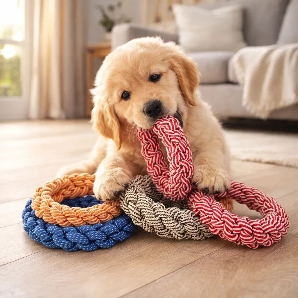 Durable Anti-Chew Rope Knot Dog Toy |Heavy-Duty Interactive Dental Toy for Medium to Large Breeds-Extra-Strong Biting Resistance