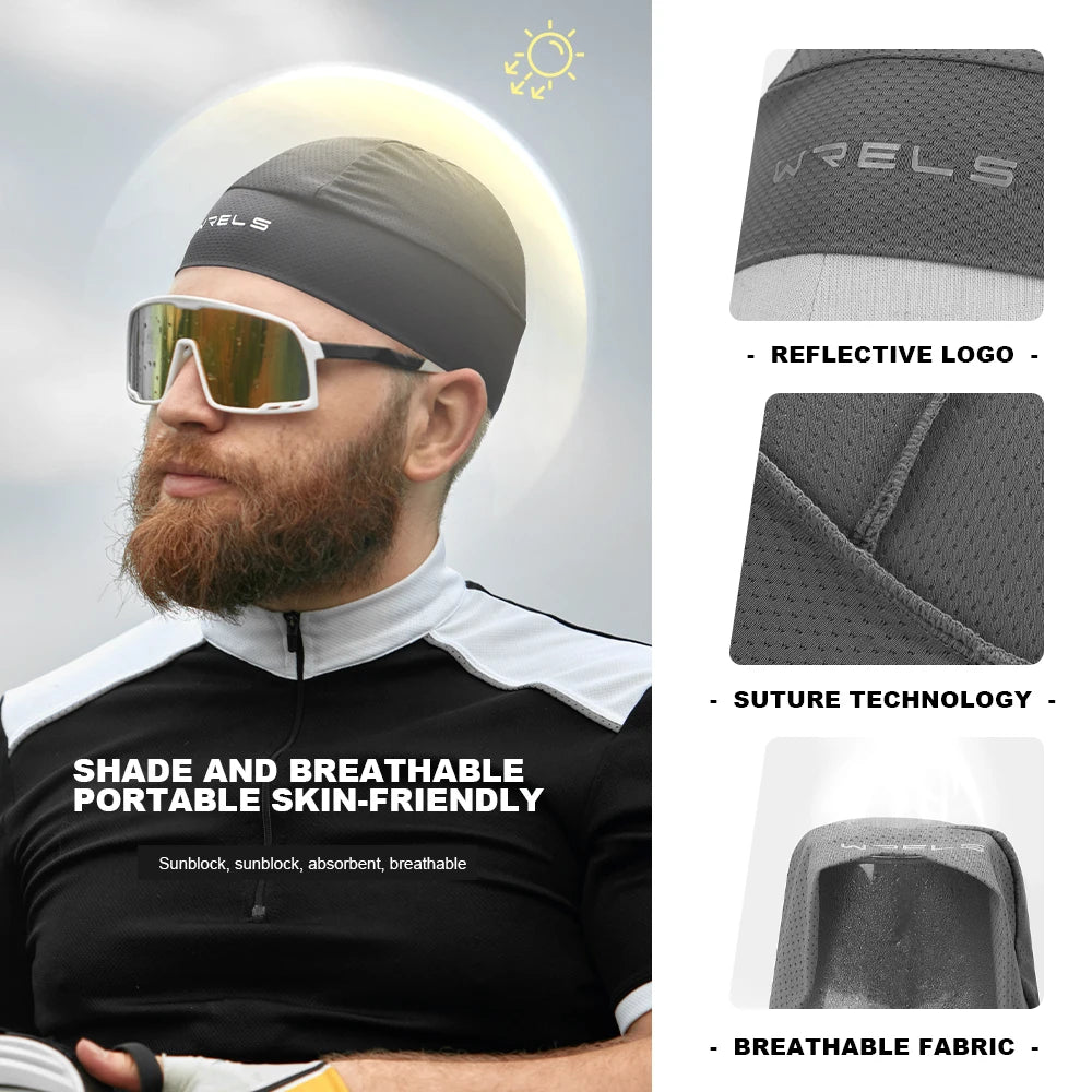Cycling Cap Breathable Moisture Wicking Running Hiking Motorcycle Elastic Cap Absorbent Quick Dry Under Helmets Thin Hat
