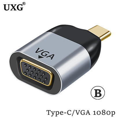 USB-C-adapter till HDMI, DisplayPort, VGA och fler anslutningar