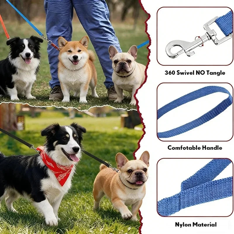 Universal Long Distance Dog Training Leash Firm Nylon Traction Lanyard Anti Bite Comfort Grip Walking Rope Pet Outdoor Accessory