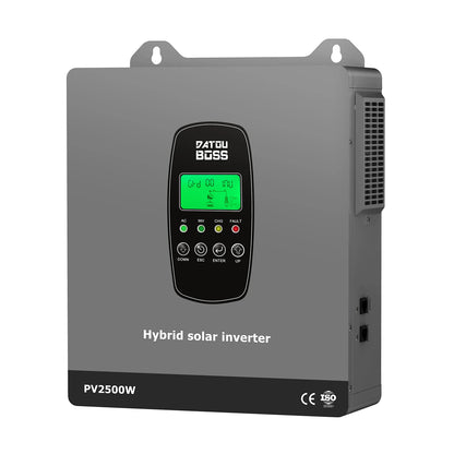 DATOUBOSS Solhybridinverter Ren Sinusvåg – 1,8kW 12V / 3kW 24V / 6,2kW 48V till 220V, Parallellanslutning, EU-lager Polen
